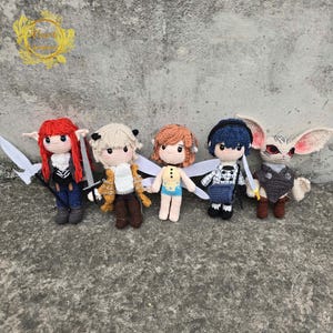 Fanmade metafoor: ReFantazio gehaakte pop amigurumi, metafoorpluche, metafoorknuffels, metafoor gehaakte pop, metafoor ReFantazio