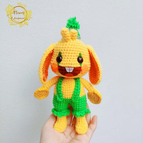 Fanmade Bunzo Bunny Poppy Playtime Plushies Doll Amigurumi, Bunzo Bunny Plush, Bunzo Bunny Crochet, Bunzo Bunny Plushies, Bunzo Bunny Doll