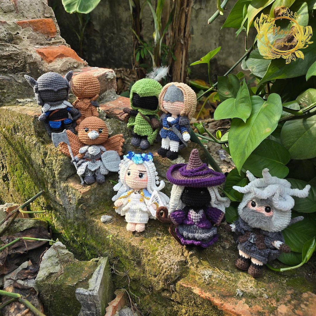 ファンメイド エルデン リング ナイトリンのかぎ針編み人形あみぐるみ