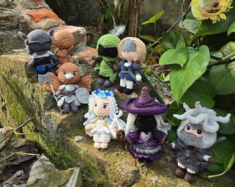 Fanmade Elden Ring Nightreign Crochet Doll Amigurumi, Elden Ring Plush, Elden Ring Plushies, Elden Ring Crochet Doll, Elden Ring Nightreign