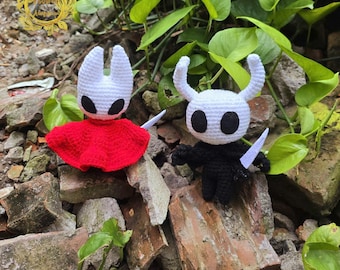 Fanmade Hollow Knight: Silksong Crochet Doll Amigurumi, Hollow Knight Plush, Hollow Knight Plushies, Hollow Knight Crochet Doll
