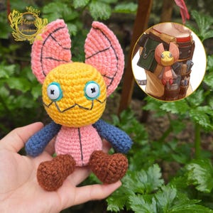 Fanmade Monster Hunter Wilds Doll of Gemma Crochet Doll Amigurumi, Doll of Gemma Plush, Doll of Gemma Plushies, Monster Hunter Doll