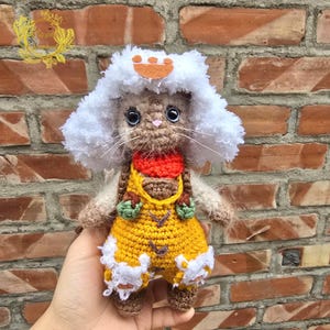 Fanmade Monster Hunter Wilds Palico Crochet Doll Amigurumi, Palico Plush, Palico Plushies, Palico  Crochet Doll, Monster Hunter Doll