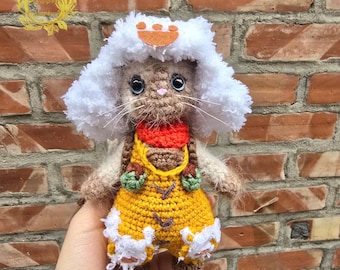 Fanmade Monster Hunter Wilds Palico Crochet Doll Amigurumi, Palico Plush, Palico Plushies, Palico Crochet Doll, Monster Hunter Doll
