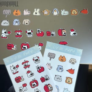 LUFUFU-Cartoon animals Stickers