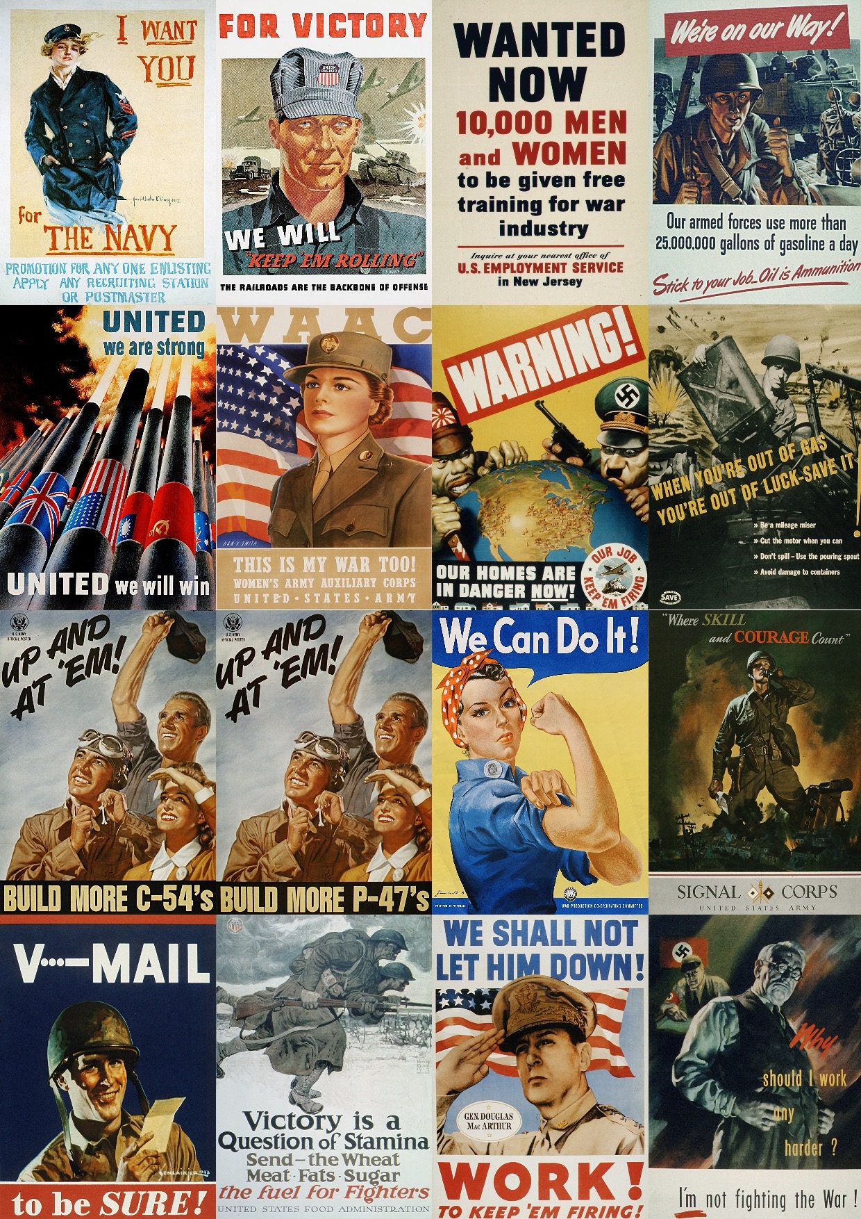 133 World War Propaganda Posters. - Etsy