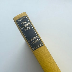 King Soloman&#39;s Ring - Konrad Z. Lorenz | New Light on Animal Ways | Vintage Antiquarian Books | HB | 1953 | Zoology