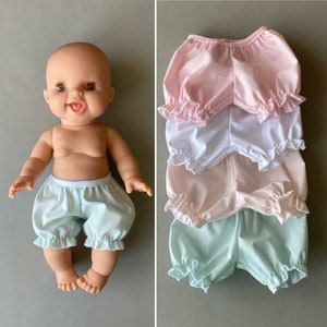 13 in 14 in 15 in baby doll cotton pants bloomers fit for Minikane 34 cm Miniland 38 cm underpants underwear for 34 36 38 cm baby dolls