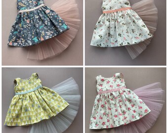 Dress and tutu petticoat for 18-20 inches dolls like American Girl, Our Generation, Hanna from Gotz and similar dolls, handmade.