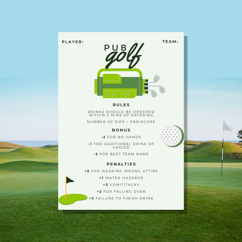 Pub Golf Score Card Etsy pub-golf-ubicaciondepersonas-cdmx-gob-mx