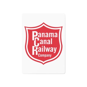 Panama Canal Railway Co. Custom Poker Cards