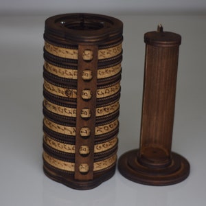 Cryptex, Wooden Code Box, Da Vinci Code Box