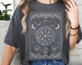 Tarot Card Shirt, Magic Symbol Celestial, Celestial Shirt, Celestial TShirt , Gift for Her, Witchy vibes, The Moon, Comfort Colors®