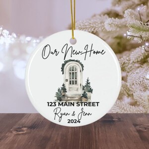 Our New Home (1) Christmas Ornament,First Christmas Ornament,New Home Gifts,New House Gifts,Keepsake Gifts,Gift From Realtor, Christmas Gift