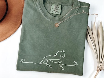 Horse Lover TShirt, Horse Lover Gift,  Horse Gift, Comfort Colors Shirt, I Love Horse TShirt, Horse Riding Shirt, Horse TShirt, Horse Owner
