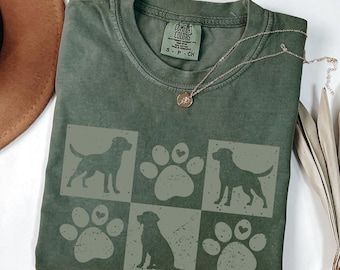 Labrador Retreiver Love Grunge Shirt, Comfort Color Shirt,Black Lab Tee, Labrador Dog, Dog Mom,Gift for Mom, Dog Lover Shirt, Pet Lover Gift