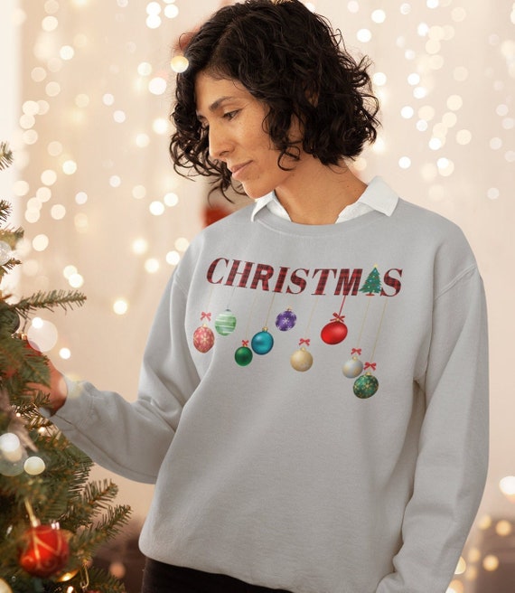 Plaid ugly christmas sweater top