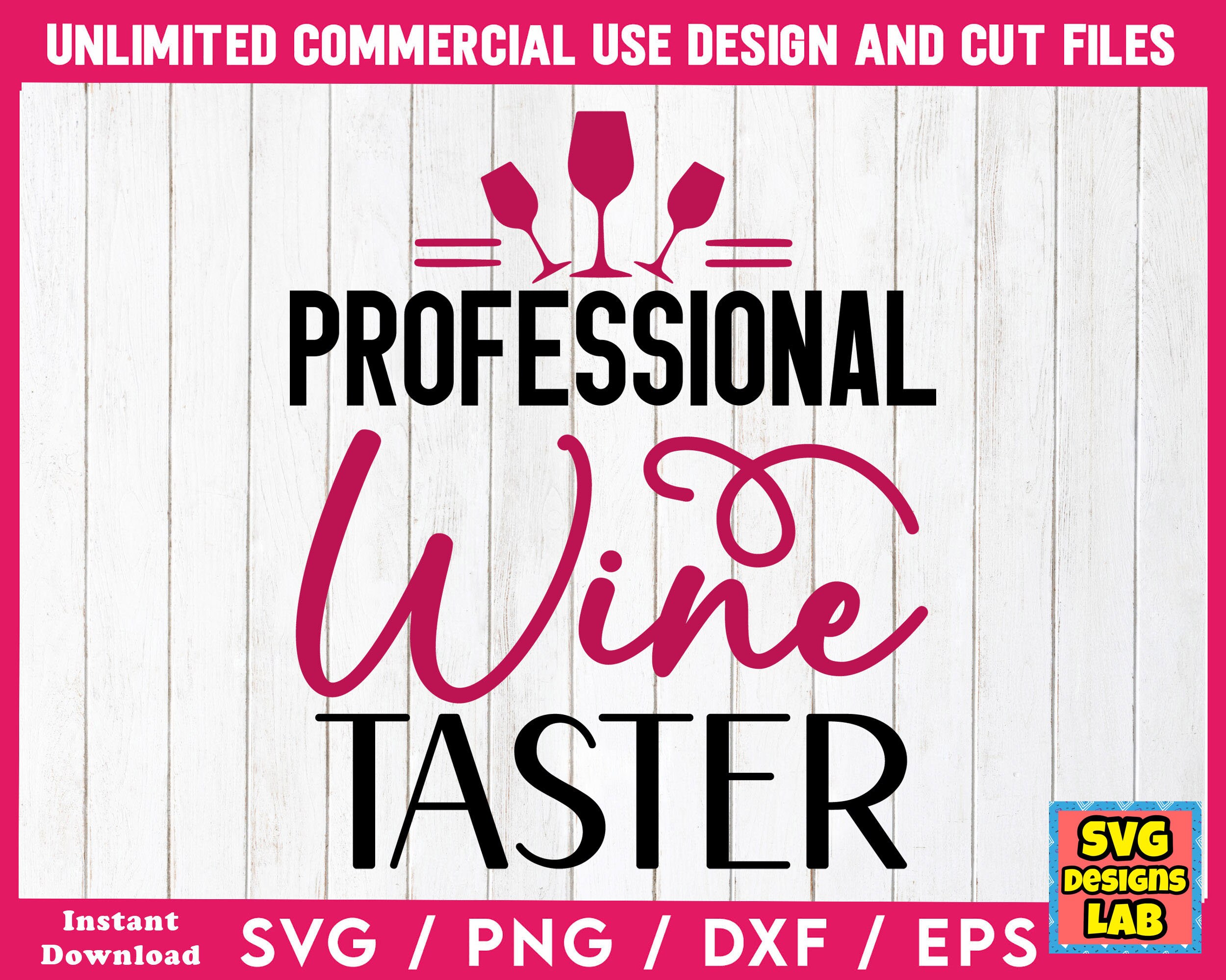 Professional Wine Taster Alcohol SVG, Wine SVG Files, Wine SVG Bundle