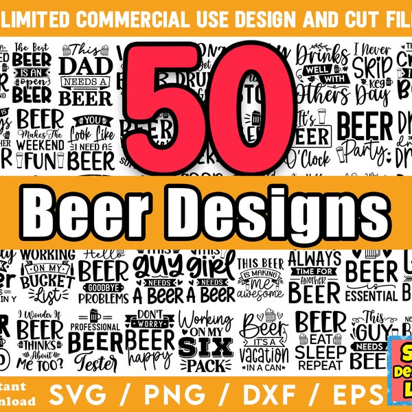 Beer SVG Bundle - Beer SVG Files For Crafters, Beer svg Designs For POD, Beer Quotes svg, Beer Sayings svg - 50 Beer Svg's