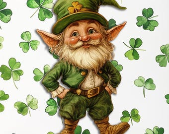 Kobold SVG und PNG, St. Patricks Day SVG, St. Patricks Day Png, Kobold Png, Vintage Kobold SVG, kommerzielles Free svg,