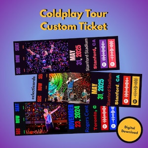 Coldplay Music of the Spheres Tour Customizable Ticket