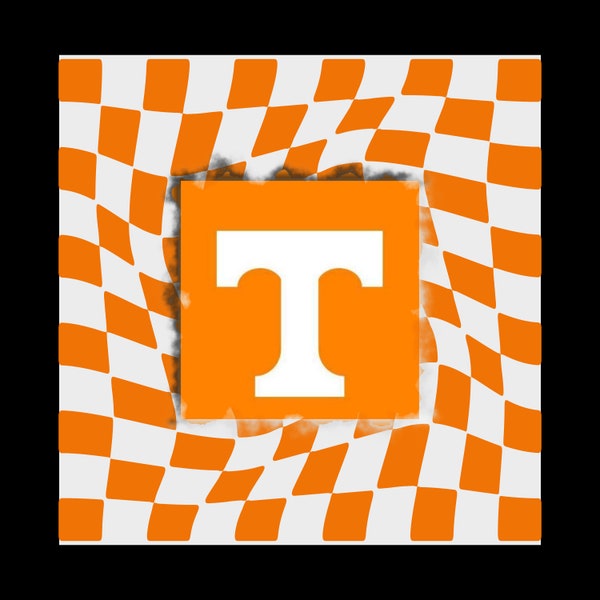 Tennessee Volunteers PNG, Orange and White Checker