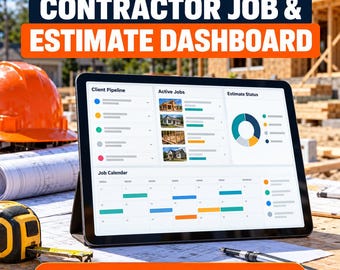 Foglio di calcolo per la stima dei costi dei fornitori, dashboard per la contabilità dei costi di progetto, strumento di monitoraggio delle modifiche e dei pagamenti, pianificatore di manodopera e materiali.