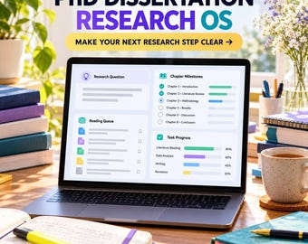 Foglio di calcolo per la pianificazione della tesi di dottorato, matrice per la revisione della letteratura, strumento di monitoraggio della stesura della tesi e dashboard di ricerca.