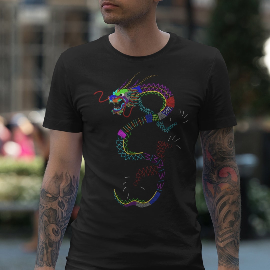 Japanese Dragon Shirt Chinese Dragon Shirt Aesthetic - Etsy
