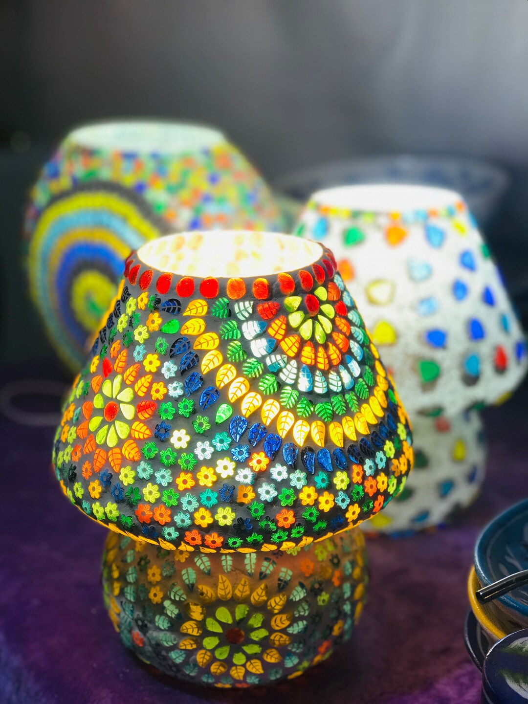 Handmade Mosaic Table Lamp Etsy