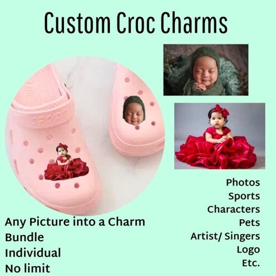 Custom Portrait/Picture Croc Charms