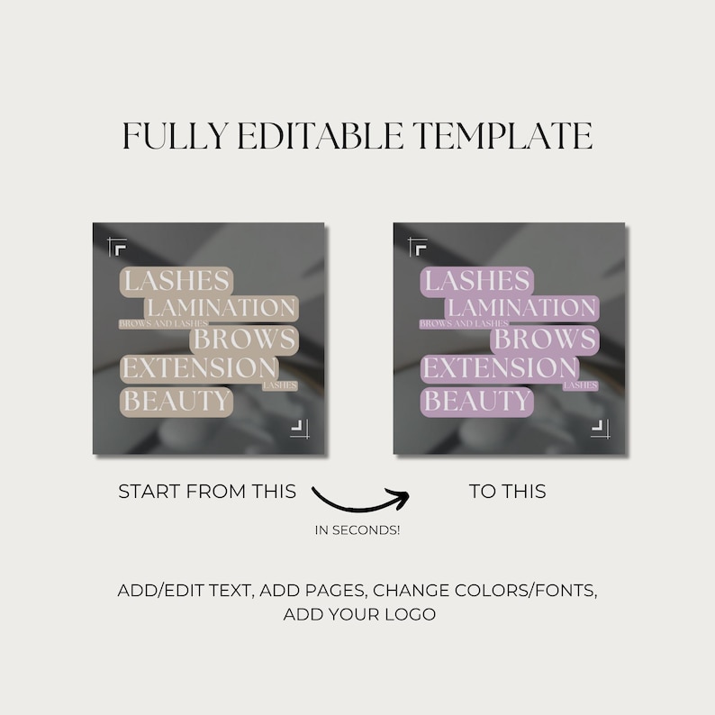 120+ Lash Tech Artist Instagram Template | Lash Stylist Post Templates | Lash Tech Instagram Post | Lash Extension Post | Lash Social Media
