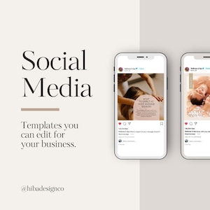 100 Massage Therapist Instagram Templates | Massage Therapy Social Media Post | Esthetician Beauty Spa Marketing | Bundle Massage Template