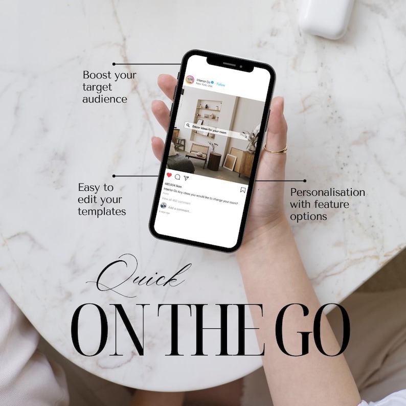 250+ Interior Design Instagram Post Template | Interior Design IG Post Template | Minimalist Canva Templates | Real Estate Social Media Post