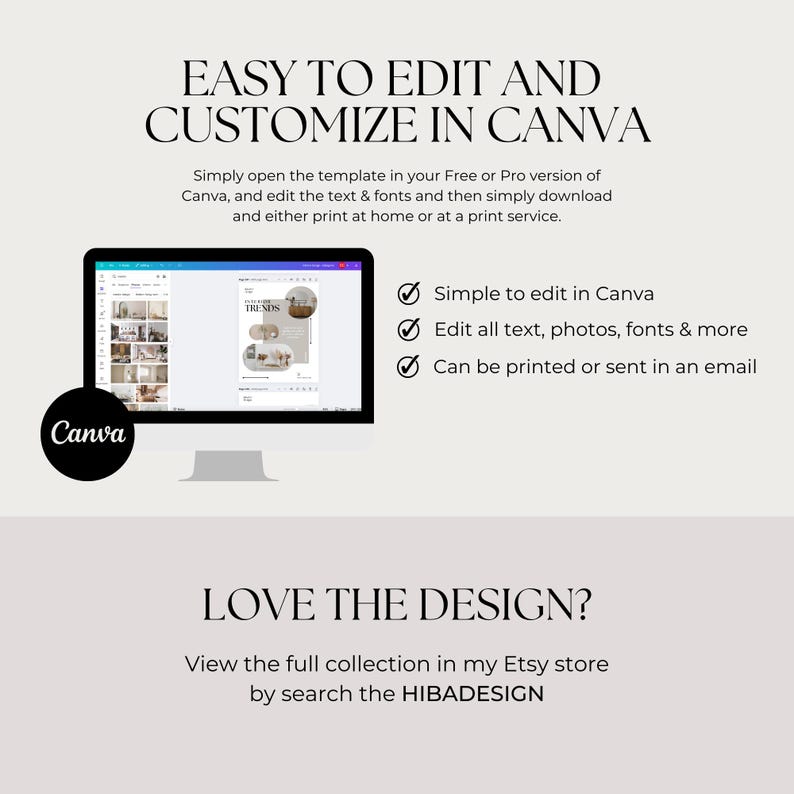 250+ Interior Design Instagram Post Template | Interior Design IG Post Template | Minimalist Canva Templates | Real Estate Social Media Post
