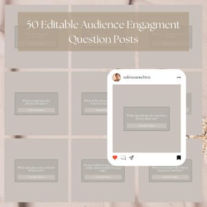 450+ Editable Skincare Instagram Posts Skincare Social Media Templates Instagram Templates for Estheticians Esthetician Business Neutral