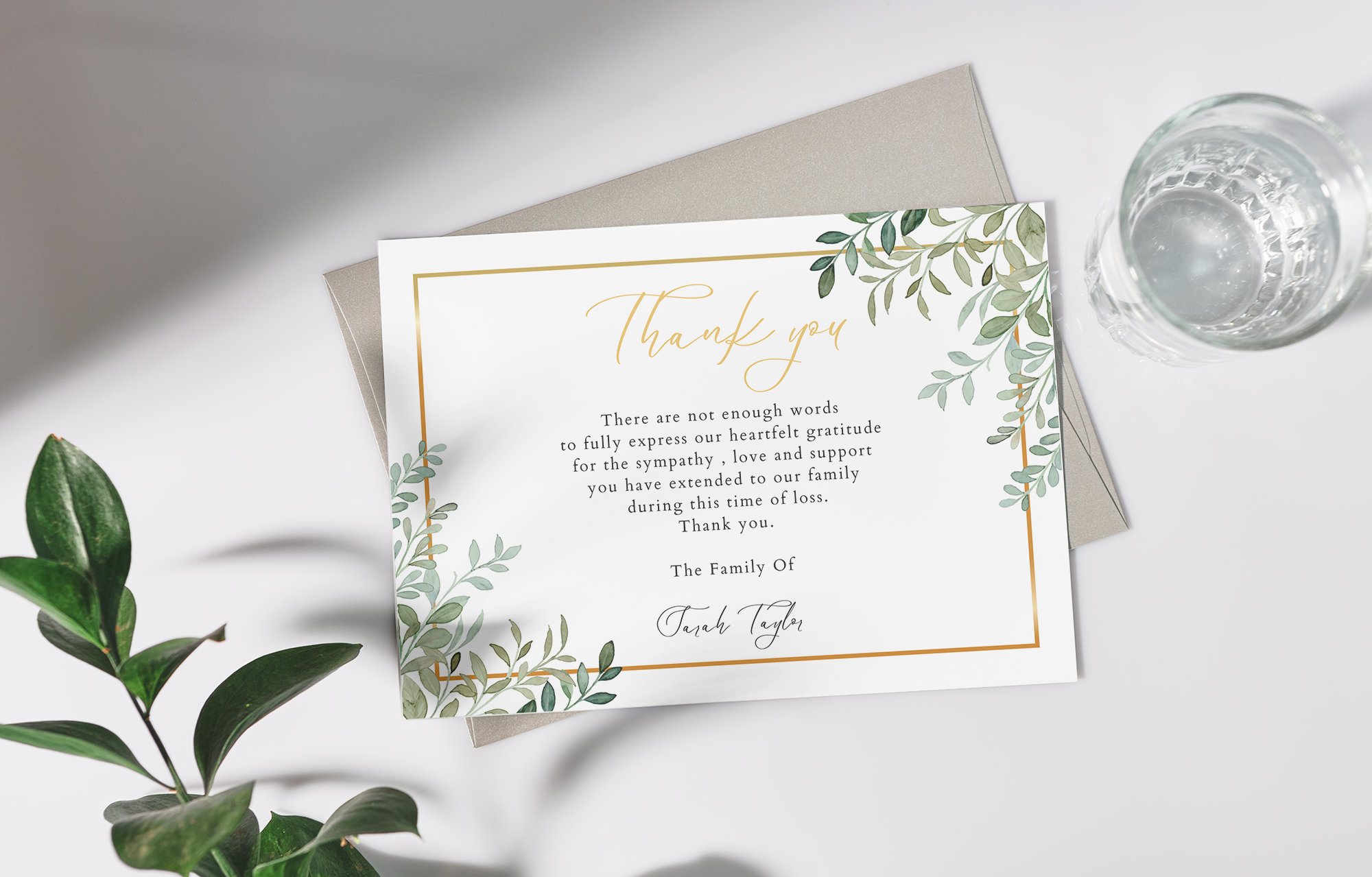 After Funeral Thank You Cards Funeral After Thank You Cards Digital