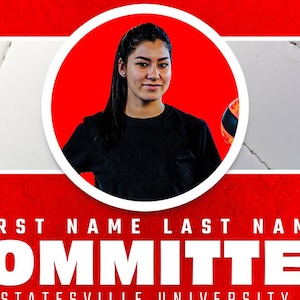 Grafik för volleybollåtagande: Mall för sociala medier för högskolan (PSD)