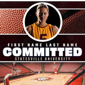 Grafik för basketlagande: College Signing Day Social Media (PSD)