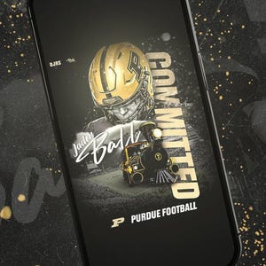Committed Graphic Signing Day Poster - Custom Designs for Official Offers & Awards, Unique and Personalized