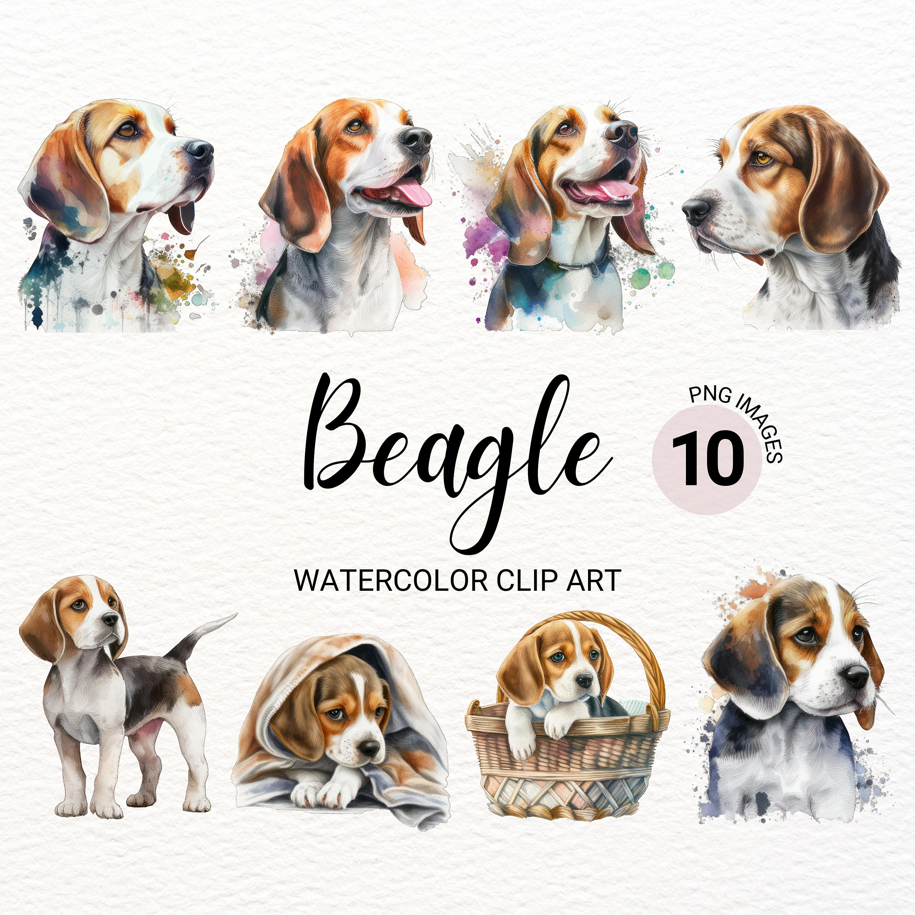 Beagle Clipart | Beagle Art | Beagle PNG | Dog PNG | Cute Dog Clipart ...