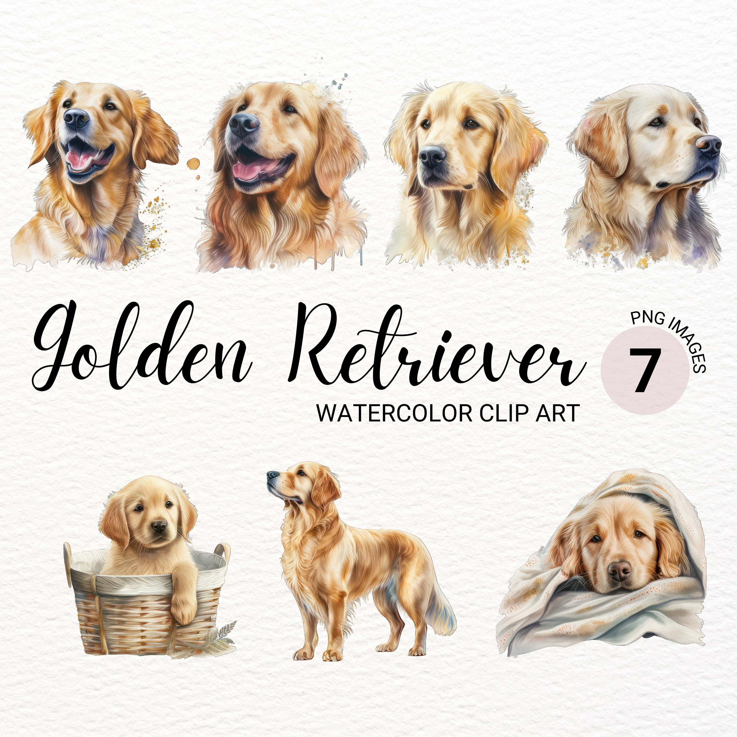 Golden Retriever Umbrella- Watercolor Golden Retriever Umbrella- Watercolor