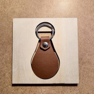 Leather Keychain Jig Template - 4 Sizes, SVG DXF Ai (Digital Download)