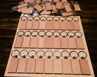 Keychain Jig Template Files: 27-Slot Rectangle, SVG DXF AI (Digital Download)