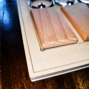 3 Jigs - Wooden Rectangle Keychain Engraving Jig Laser Files - 12, 24, 27 Slot Jigs - Alignment File - Download SVG DXF Ai