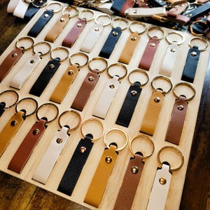 Leather Keychain Jig Template: Laser Engraving SVG DXF Ai (Digital Download 12x12 Inch Sheet)