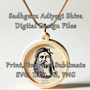Sadhguru Adiyogi Shiva SVG: Spiritual Design, Religious Print (Digital Download)