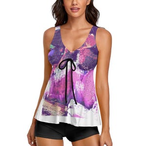 2-Piece Women&#39;s Tankini Swimsuit, from beach vacations to pool parties, this tankini set is a versatile addition to your swimwear collection