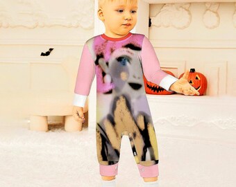 Długi kombinezon niemowlęcy, miękka imitacja bawełny, 3-24 miesiące