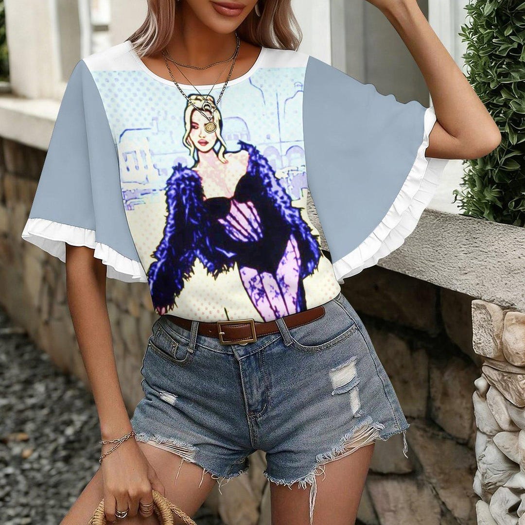 Foreverrays Flared Sleeve T-shirt - Etsy